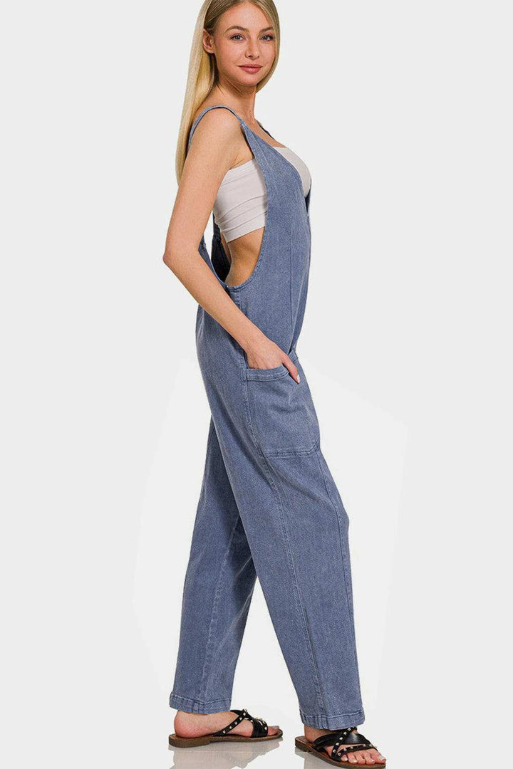 Soft Cotton JumpsuitWith the Cotton Jumpsuit, you'll get the perfect blend of fashion and function. The trendy straps not only add style, but also offer amazing comfort and support. PluJumpsuitsCotton Jumpsuit