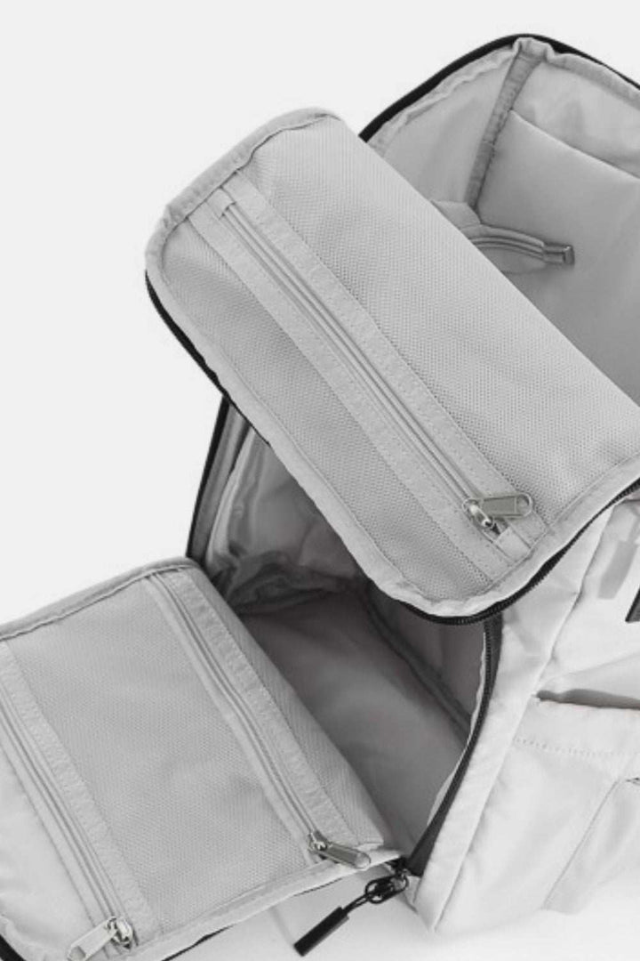 Himawari Nylon Waterproof Backpack BagThis nylon waterproof backpack is the perfect blend of style and functionality. Crafted from durable, water-resistant material, it ensures your belongings stay dry eBackpackHimawari Nylon Waterproof Backpack
