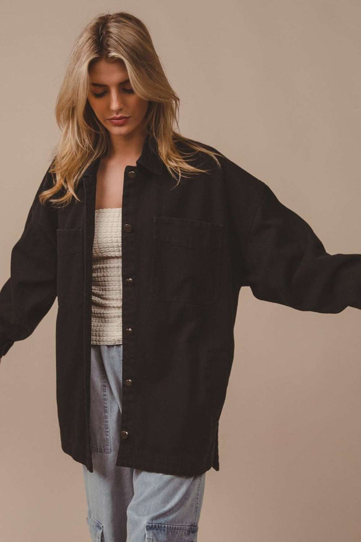 Cotton Washed Shirt JacketThe Cotton Washed Shirt Jacket is a versatile and practical outerwear piece. It features a classic button-up design for a timeless look. The washed finish adds a styButton-Up ShirtsCotton Washed Shirt