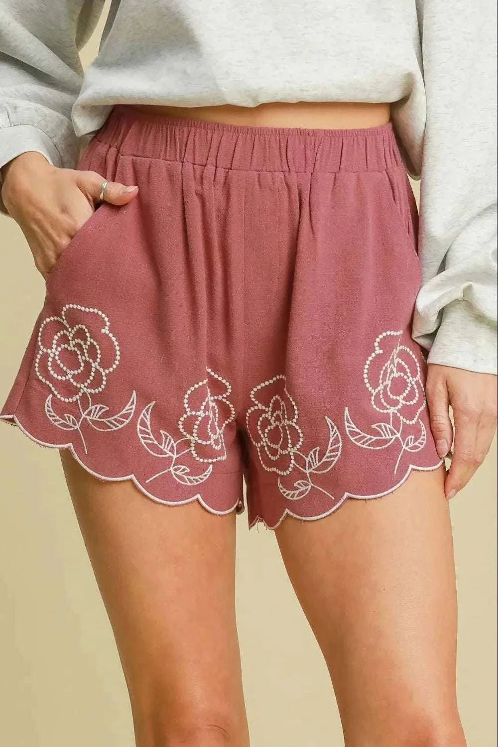 Linen Blend Shorts