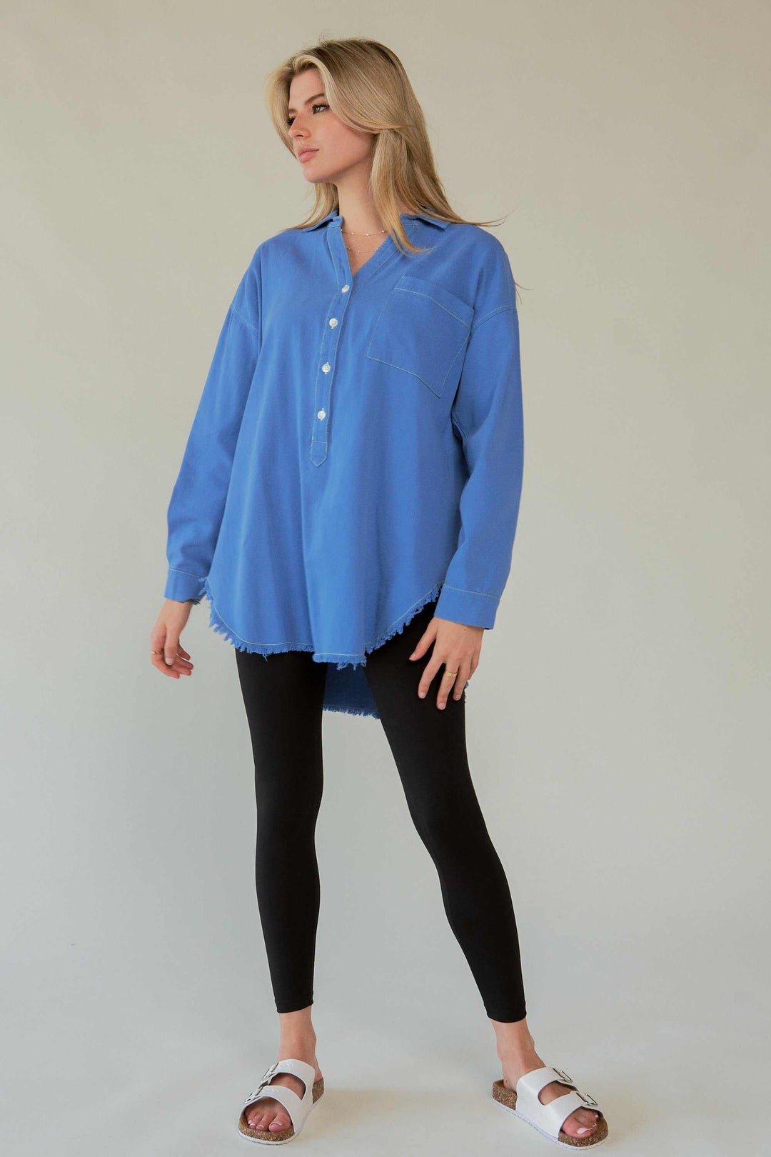 Amor Oversized ShirtLove in every stitch. This oversized 100% cotton button-up shirt features a bold "AMOR" appliqué across the back in plush lettering, adding a playful statement to yoButton-Up ShirtsAmor Oversized Shirt