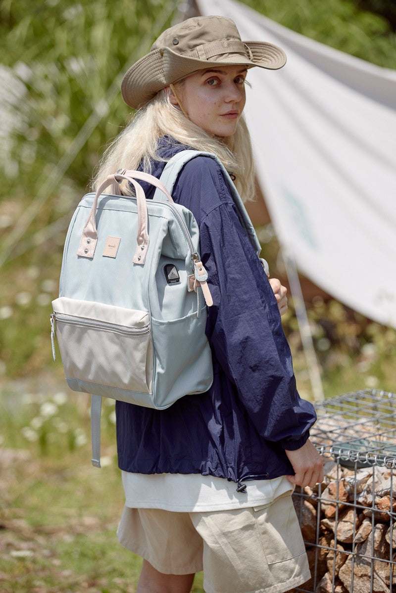 Himawari Water Resistant Canvas Backpack Bag with Side PocketsThis water-resistant canvas backpack bag is perfect for any adventure. With durable canvas material and convenient side pockets, it's the ideal choice for keeping yoBackpackWater Resistant Canvas Backpack