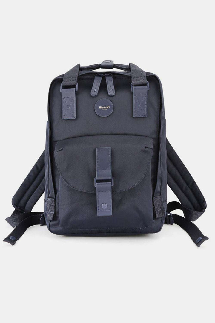 Himawari Contrast Waterproof Canvas Backpack Bag with Round LabelThis contrasting waterproof rucksack with a circular label offers a unique fashion appeal. The circular label adds a touch of chic personality that makes you stand oBackpackHimawari Contrast Waterproof
