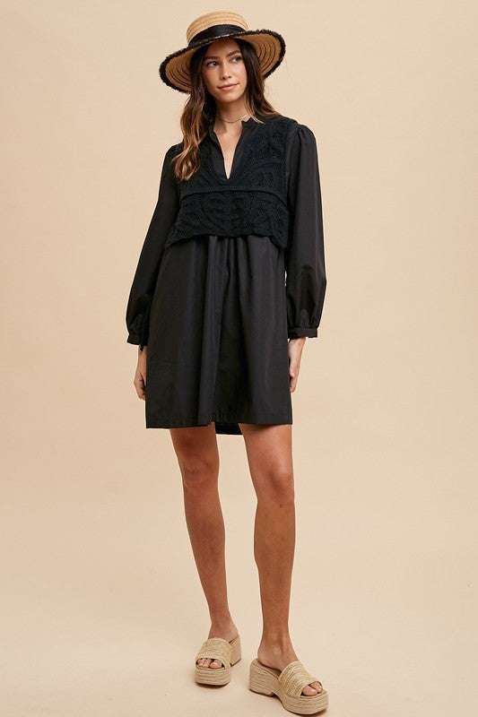 Shadow & Stitch Shirt DressA little bit mystery, a little bit magic—Shadow &amp; Stitch Shirt Dress is a layered dream in monochrome (and 100% cotton). The crisp black dress flows effortlesslyMini DressesShadow & Stitch Shirt Dress