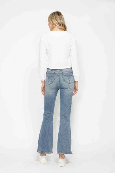 Judy Blue Tummy Control Back Embroidered Pocketed Bootcut JeansTummy Control Back Embroidered Pocketed Bootcut Jeans are a stylish and figure-flattering option for your denim collection. The tummy control feature helps smooth anBootcut JeansJudy Blue Tummy Control