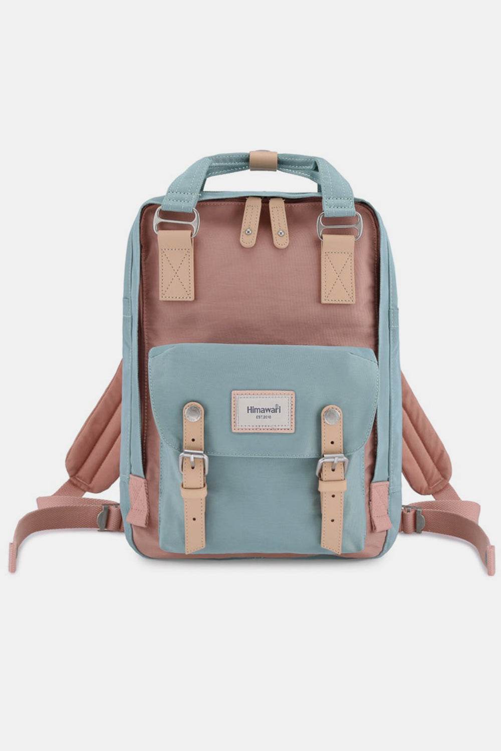 Himawari Contrast Waterproof Nylon Backpack BagThis waterproof nylon backpack in contrasting colors shows the perfect combination of fashion and practicality. Nylon material is lightweight and durable, with excelBackpackHimawari Contrast Waterproof Nylon Backpack