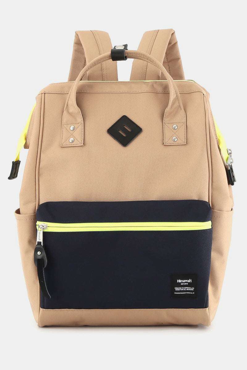 Himawari Contrast Waterproof Backpack Bag with Reinforced EdgesThe contrast waterproof backpack with reinforced edges provides superior protection against water damage while also ensuring long-lasting durability. The reinforced BackpackHimawari Contrast Waterproof Backpack