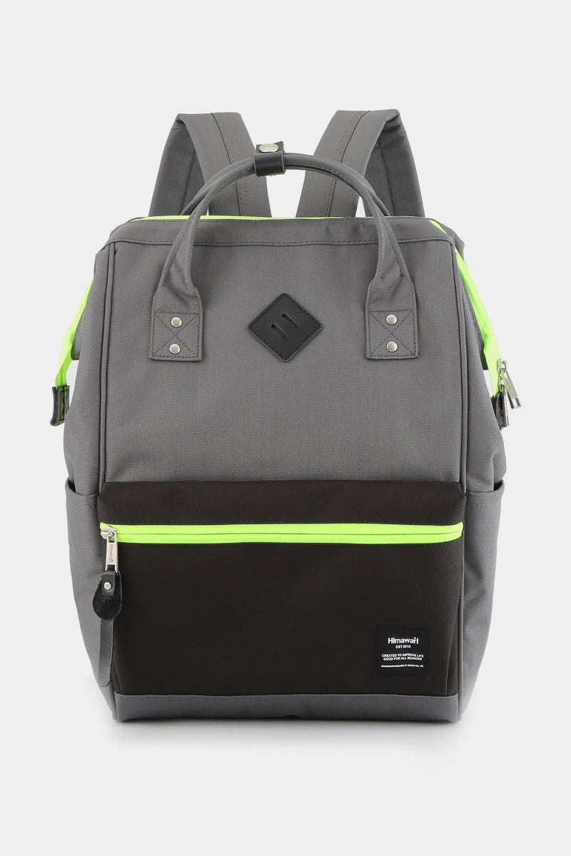 Himawari Contrast Waterproof Backpack Bag with Reinforced EdgesThe contrast waterproof backpack with reinforced edges provides superior protection against water damage while also ensuring long-lasting durability. The reinforced BackpackHimawari Contrast Waterproof Backpack