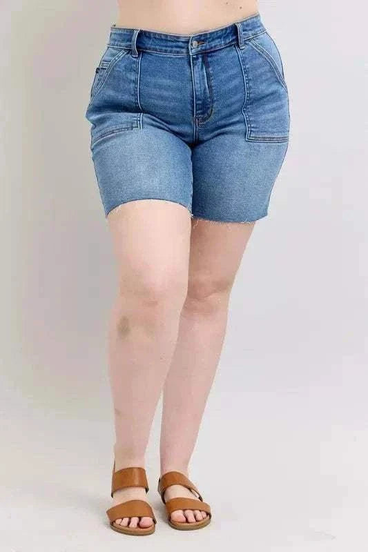Judy Blue Mid-Rise Bermuda