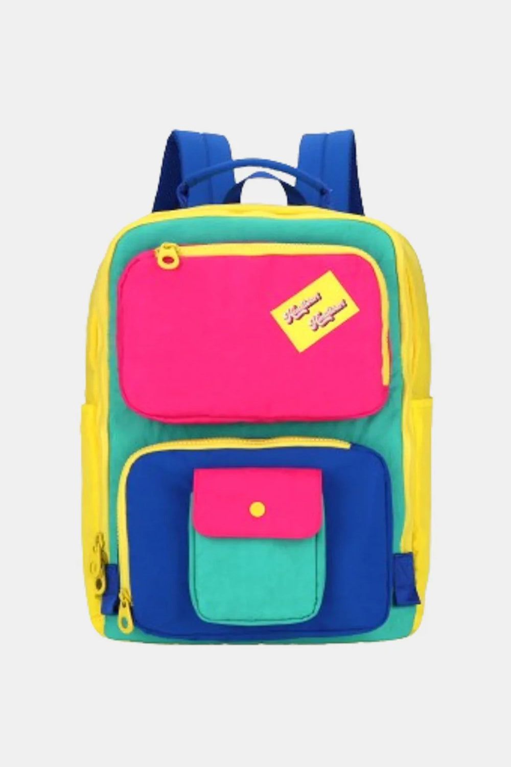 Himawari Contrast Nylon Backpack Bag with HandlesThe contrast nylon backpack bag with handles offers a stylish and versatile option for on-the-go individuals. With its convenient handles, this backpack can easily bBackpackHimawari Contrast Nylon Backpack