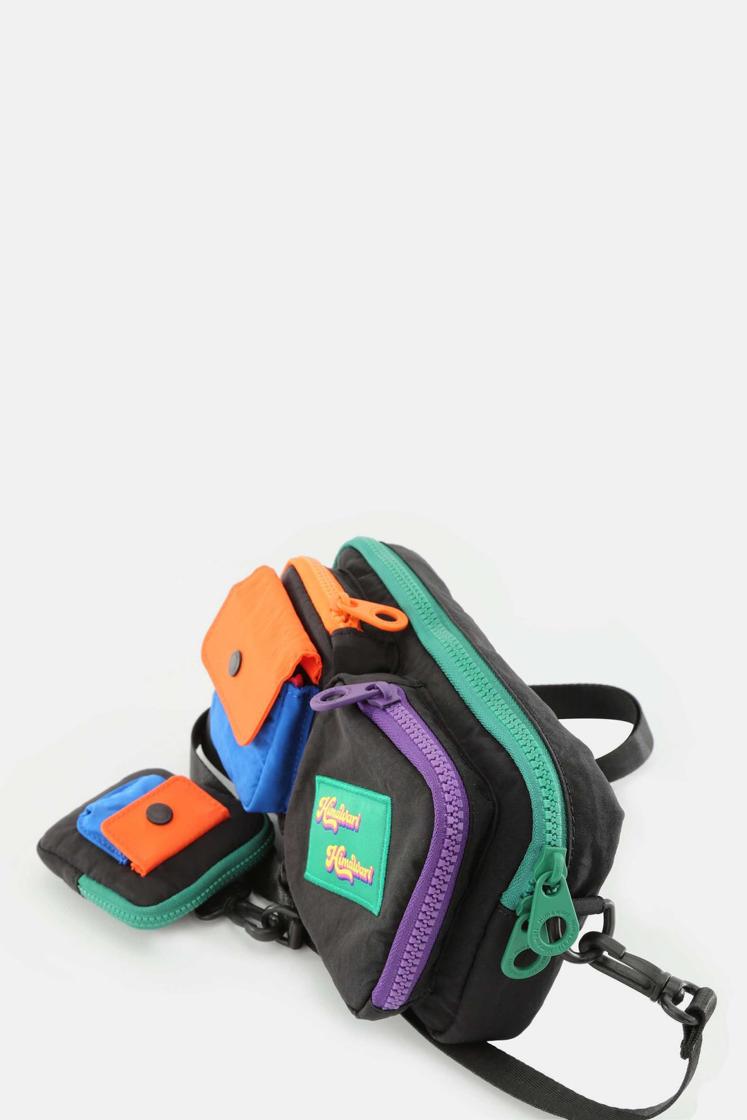 Himawari Removable Strap Nylon Crossbody Bag with EarPods BagThis versatile nylon crossbody bag comes with a removable strap for customization and convenience. It features a separate EarPods bag to keep your earphones organizeHandbagsHimawari Removable Strap