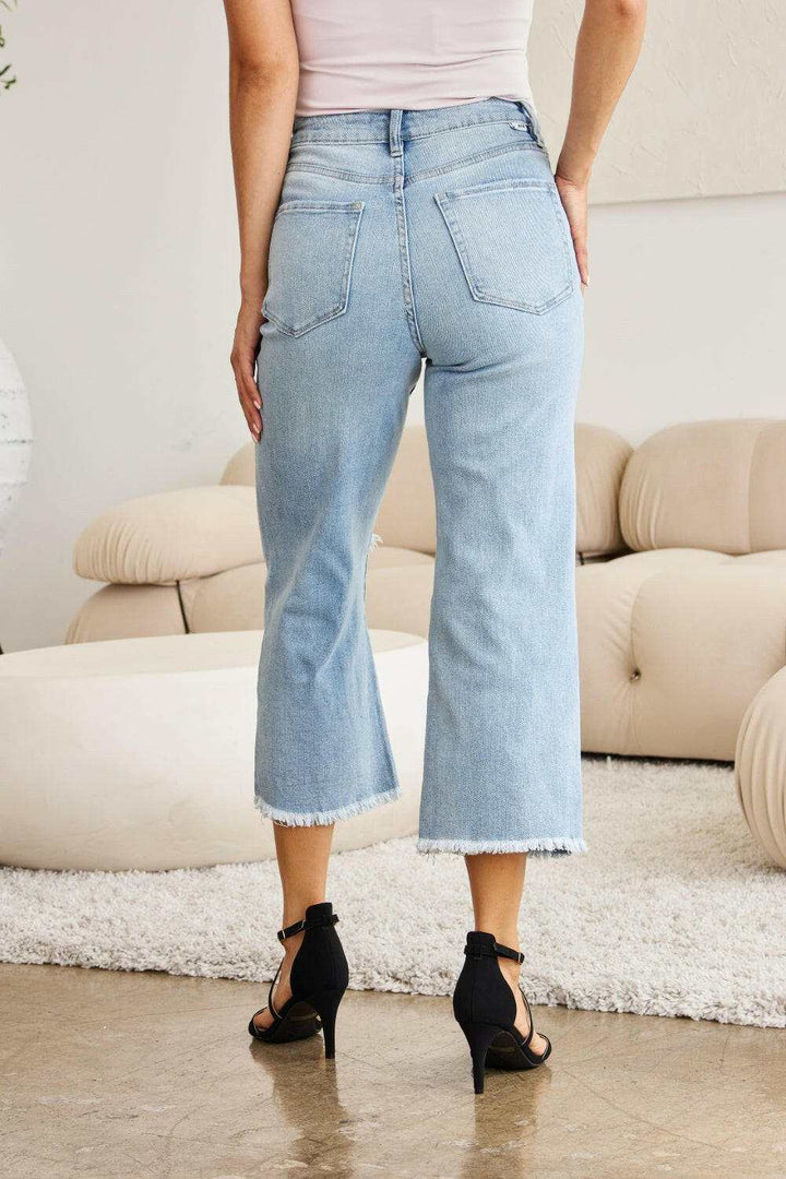 RFM Tummy Control High Waist Raw Hem Distressed JeansThe Tummy Control High Waist Raw Hem Distressed Jeans are a stylish and flattering choice for your denim collection. With tummy control technology, these jeans offerJean ShortsRFM Tummy Control