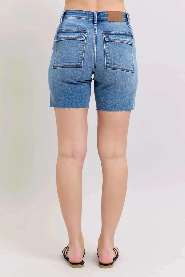 Judy Blue Mid-Rise Bermuda