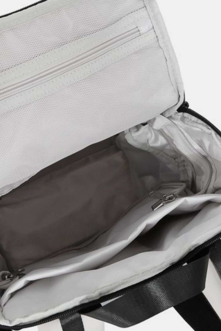 Himawari Nylon Waterproof Backpack BagThis nylon waterproof backpack is the perfect blend of style and functionality. Crafted from durable, water-resistant material, it ensures your belongings stay dry eBackpackHimawari Nylon Waterproof Backpack