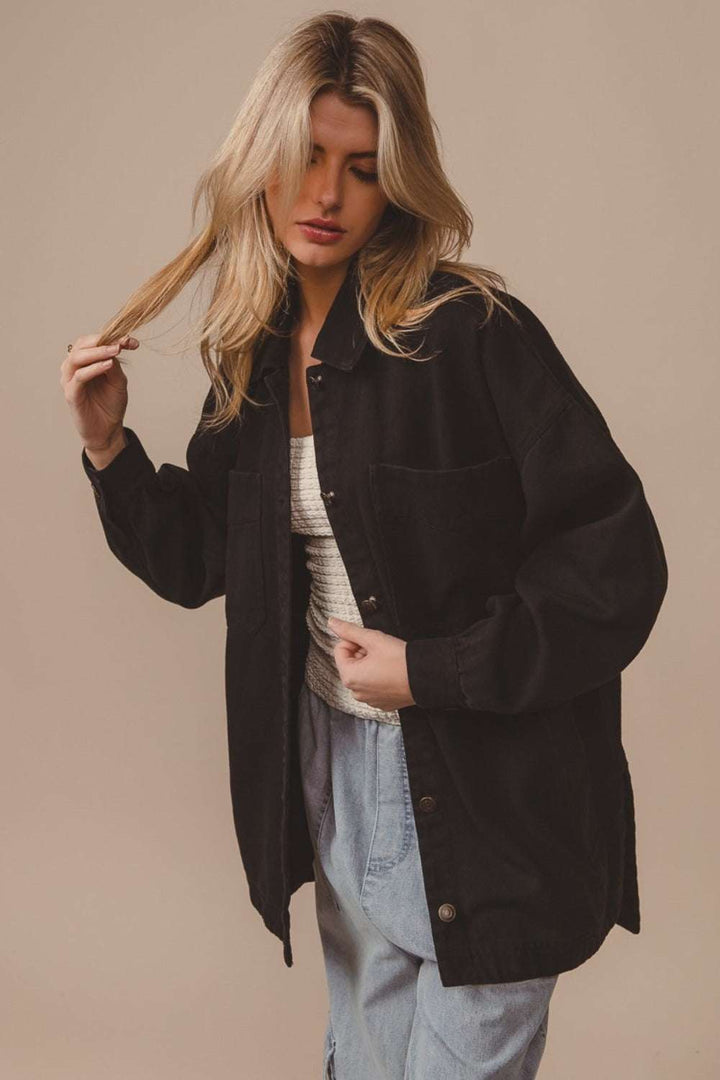 Cotton Washed Shirt JacketThe Cotton Washed Shirt Jacket is a versatile and practical outerwear piece. It features a classic button-up design for a timeless look. The washed finish adds a styButton-Up ShirtsCotton Washed Shirt