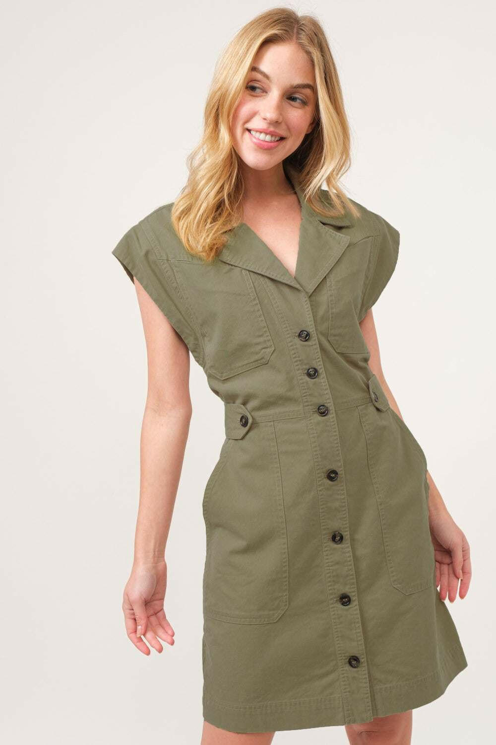Command the Wild Button-Down DressThe Command the Wild Button-Down Dress is a classic and versatile piece for any wardrobe. With its simple yet stylish design, this dress can be dressed up or down foMini DressesCommand the Wild Button-Down Dress