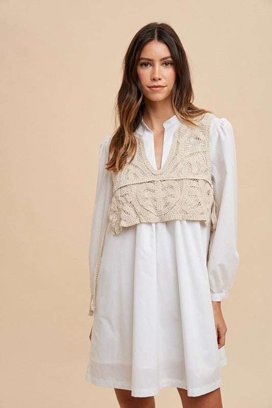 Ivory Stitch Shirt DressEvery stitch tells a story in the Ivory Stitch Shirt Dress—a graceful blend of softness and structure. The airy white 100% cotton dress flows with effortless charm, Mini DressesIvory Stitch Shirt Dress