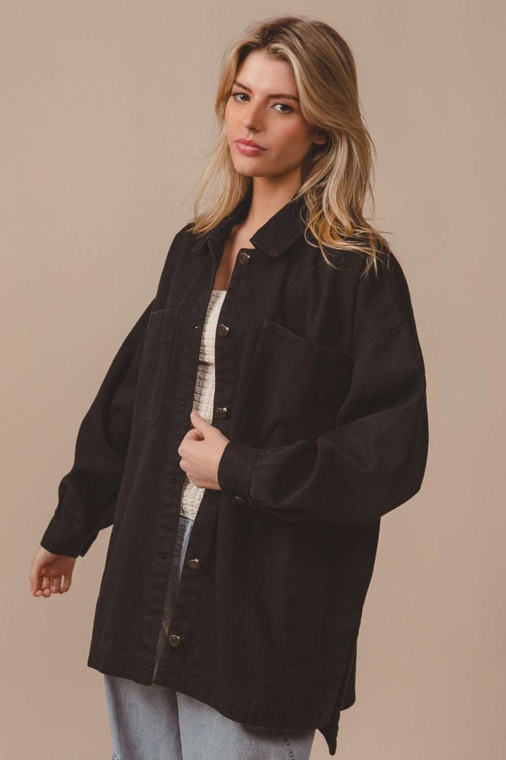 Cotton Washed Shirt JacketThe Cotton Washed Shirt Jacket is a versatile and practical outerwear piece. It features a classic button-up design for a timeless look. The washed finish adds a styButton-Up ShirtsCotton Washed Shirt