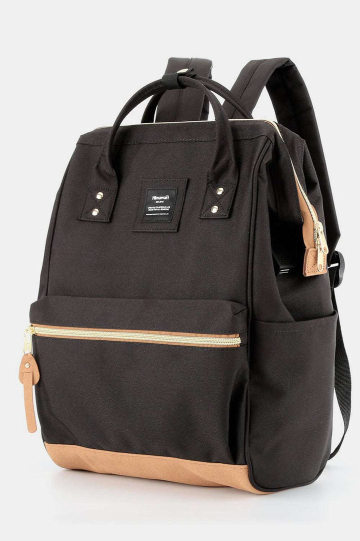 Himawari Contrast Waterproof Canvas Backpack Bag with Side PocketsThe Contrast Waterproof Canvas Backpack Bag with Side Pockets is a modern take on traditional outdoor gear. With its contemporary design and vibrant color accents, tBackpackHimawari Contrast Waterproof