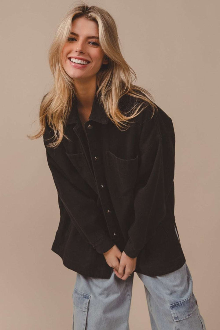 Cotton Washed Shirt JacketThe Cotton Washed Shirt Jacket is a versatile and practical outerwear piece. It features a classic button-up design for a timeless look. The washed finish adds a styButton-Up ShirtsCotton Washed Shirt