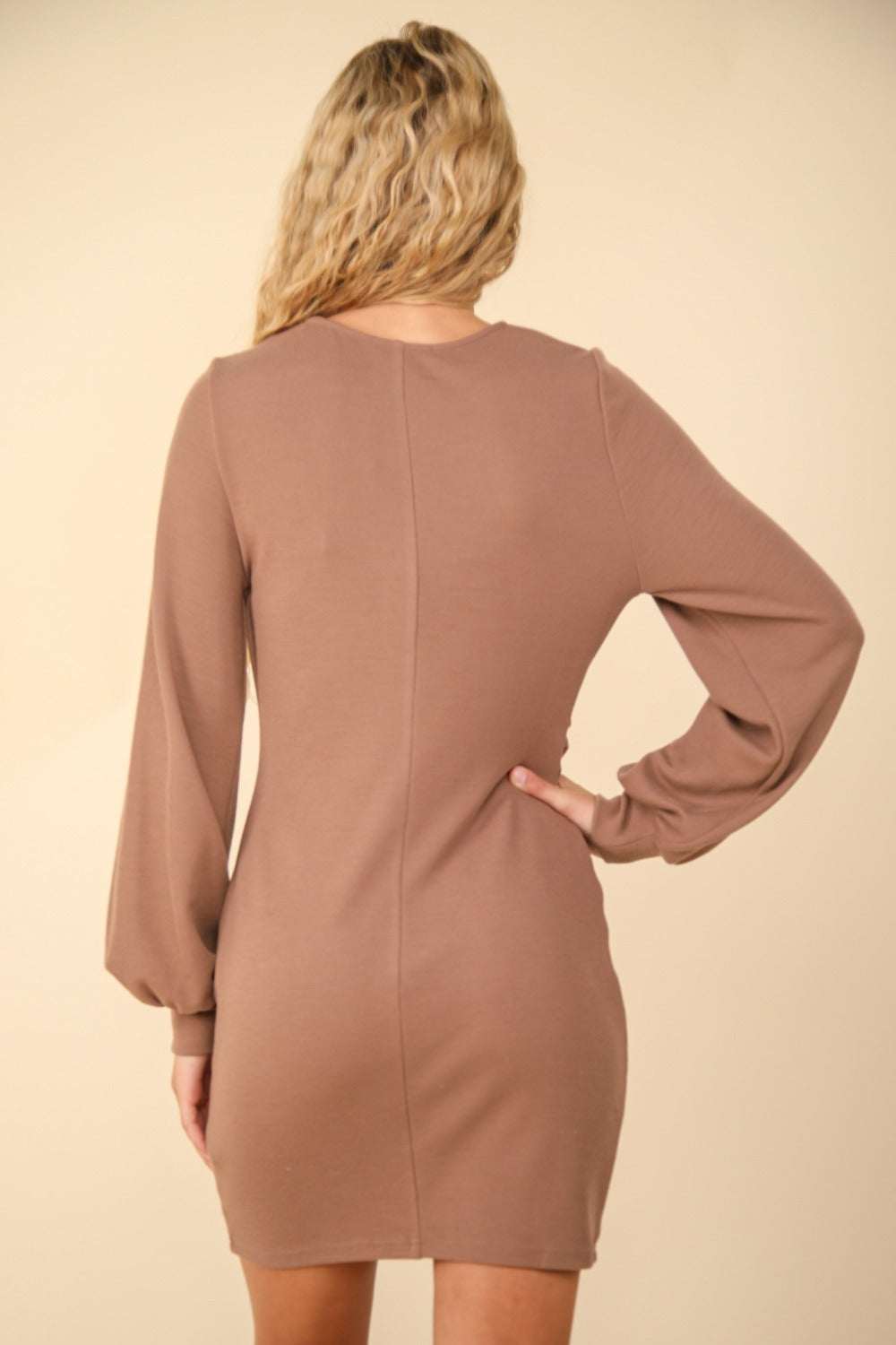 Ruched Bodycon Mini DressThe Ruched Bodycon Mini Dress offers a sleek, figure-hugging silhouette enhanced by ruched detailing that flatters and sculpts the body. The mini length adds a playfMini DressesRuched Bodycon Mini Dress
