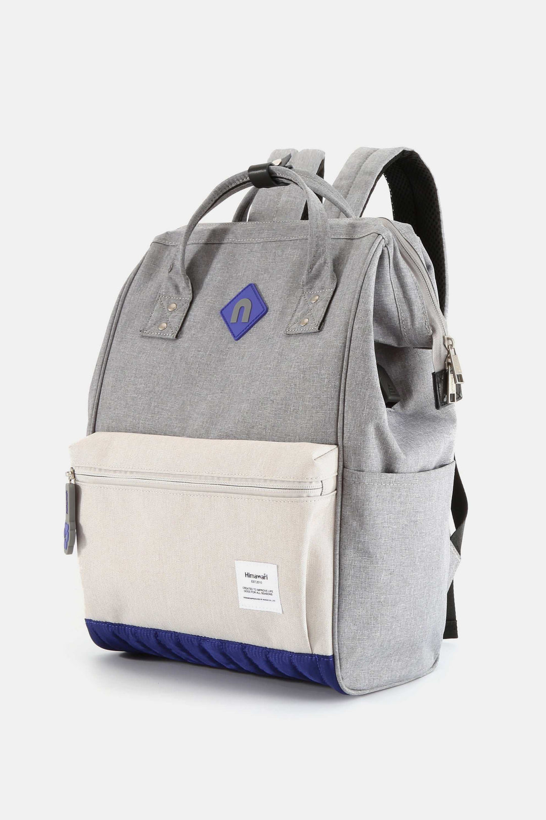 Himawari Contrast Waterproof Backpack Bag with External USB PortThe Waterproof Backpack Bag with External USB Port combines practicality with convenience for outdoor enthusiasts and travelers. Its waterproof material provides proBackpackHimawari Contrast Waterproof Backpack