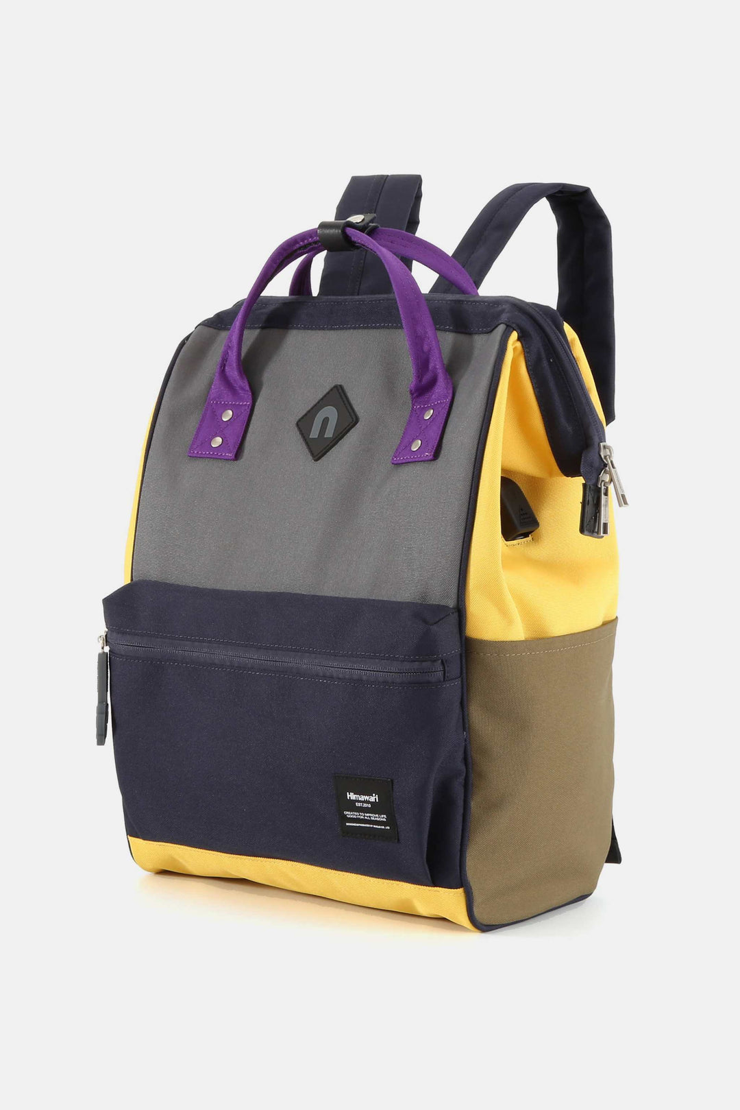 Himawari Contrast Waterproof Backpack Bag with External USB PortThe Waterproof Backpack Bag with External USB Port combines practicality with convenience for outdoor enthusiasts and travelers. Its waterproof material provides proBackpackHimawari Contrast Waterproof Backpack