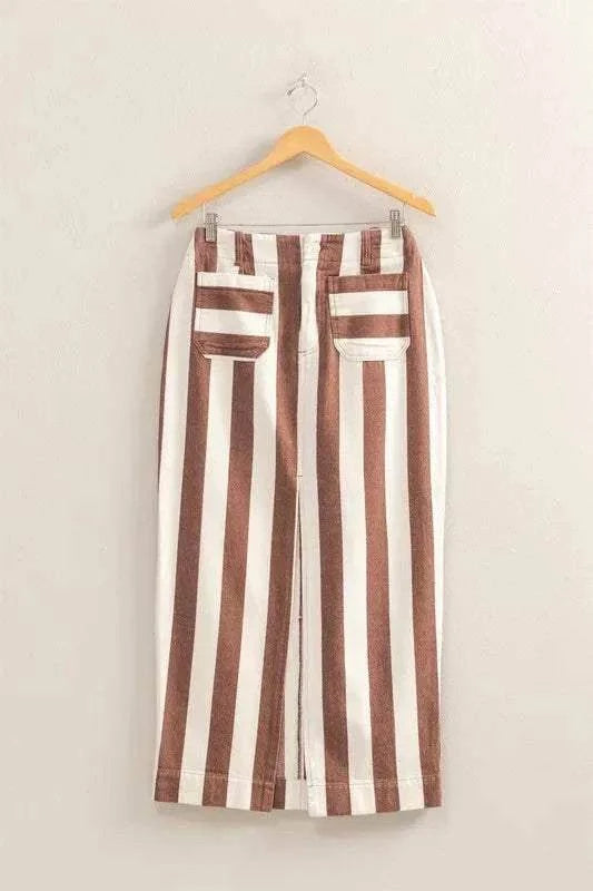 Vertical Stripe Pocket