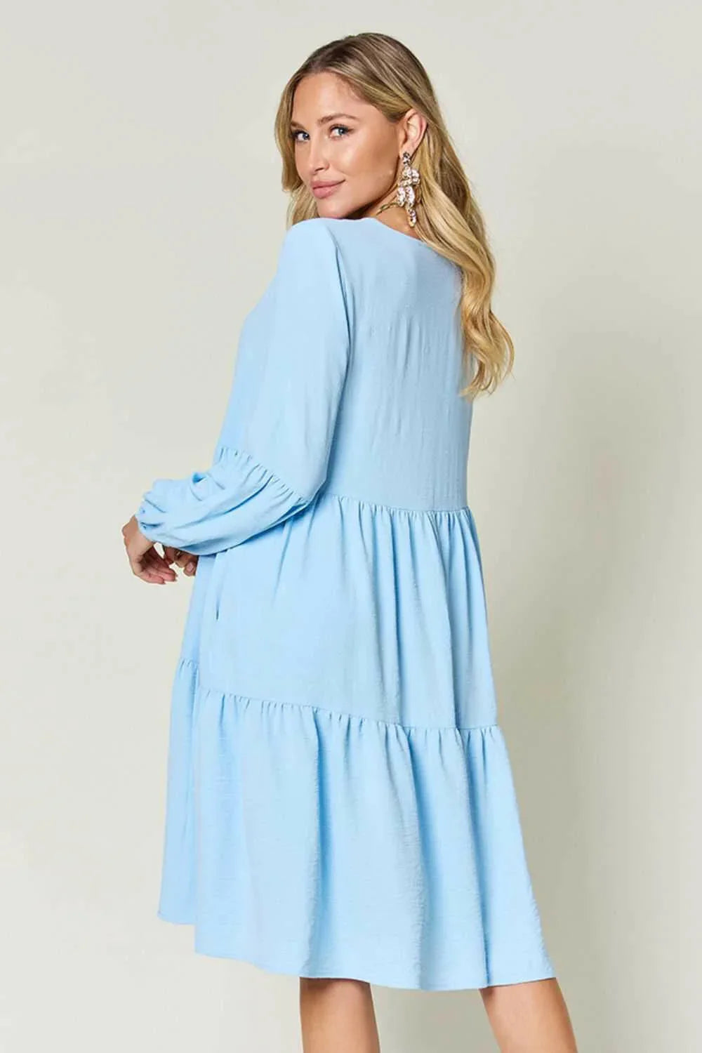 Effortless Elegance Tiered DressExclusivity statementDiscover the unmatched charm of the Effortless Elegance Tiered Dress, a chic mini dress designed exclusively for those who appreciate refined stMini DressesEffortless Elegance Tiered Dress