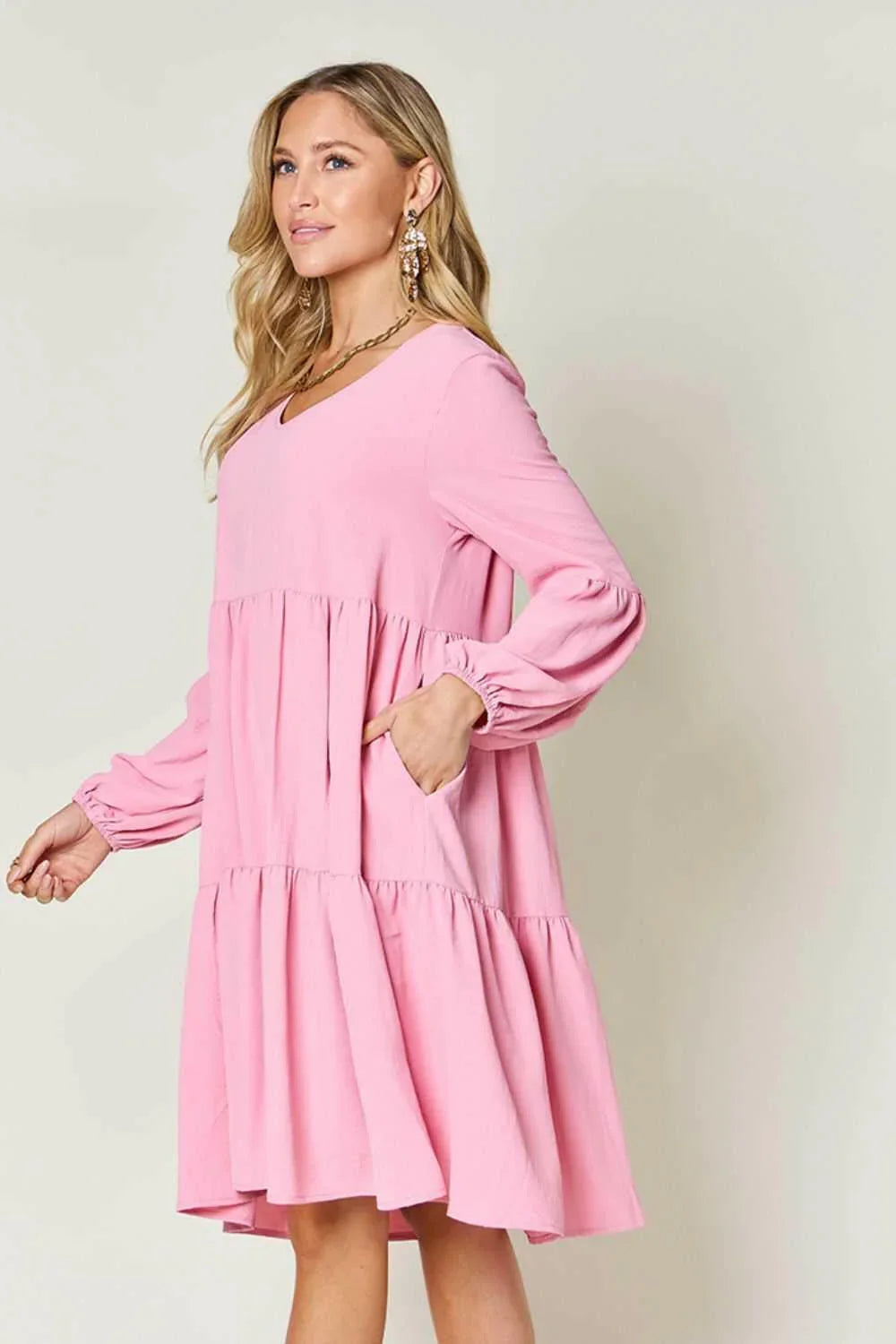 Effortless Elegance Tiered DressExclusivity statementDiscover the unmatched charm of the Effortless Elegance Tiered Dress, a chic mini dress designed exclusively for those who appreciate refined stMini DressesEffortless Elegance Tiered Dress