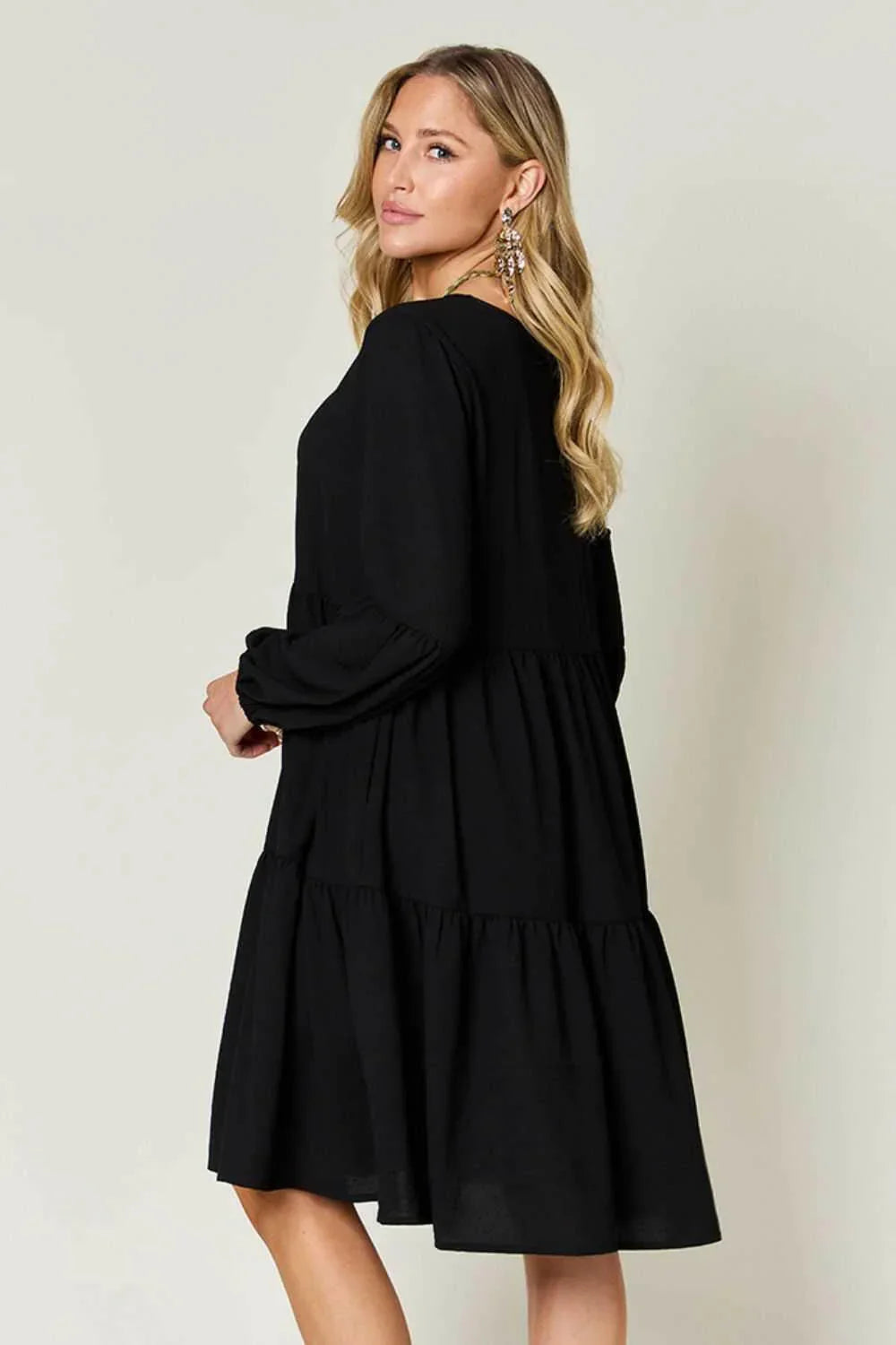 Effortless Elegance Tiered DressExclusivity statementDiscover the unmatched charm of the Effortless Elegance Tiered Dress, a chic mini dress designed exclusively for those who appreciate refined stMini DressesEffortless Elegance Tiered Dress