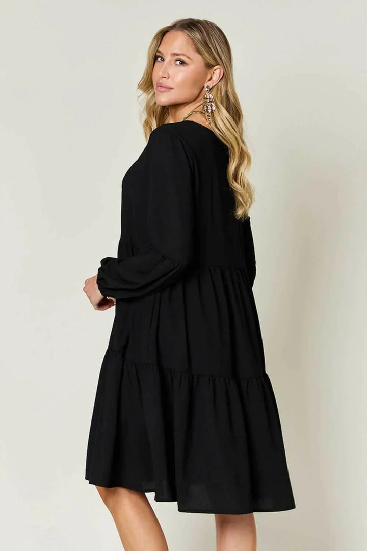 Effortless Elegance Tiered DressExclusivity statementDiscover the unmatched charm of the Effortless Elegance Tiered Dress, a chic mini dress designed exclusively for those who appreciate refined stMini DressesEffortless Elegance Tiered Dress