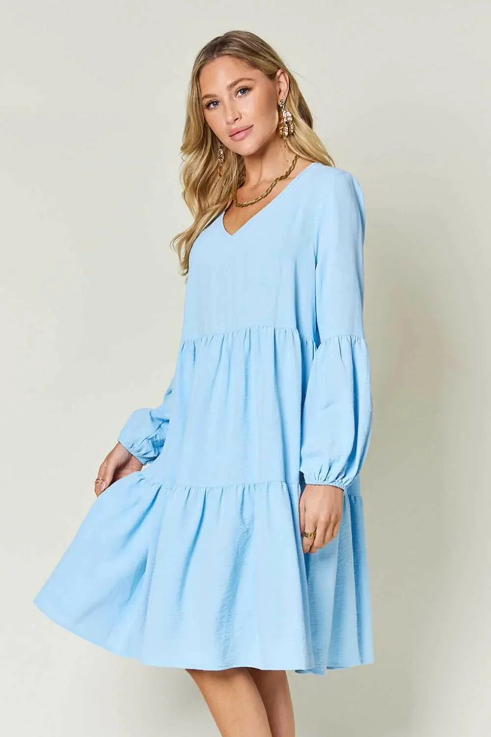 Effortless Elegance Tiered DressExclusivity statementDiscover the unmatched charm of the Effortless Elegance Tiered Dress, a chic mini dress designed exclusively for those who appreciate refined stMini DressesEffortless Elegance Tiered Dress