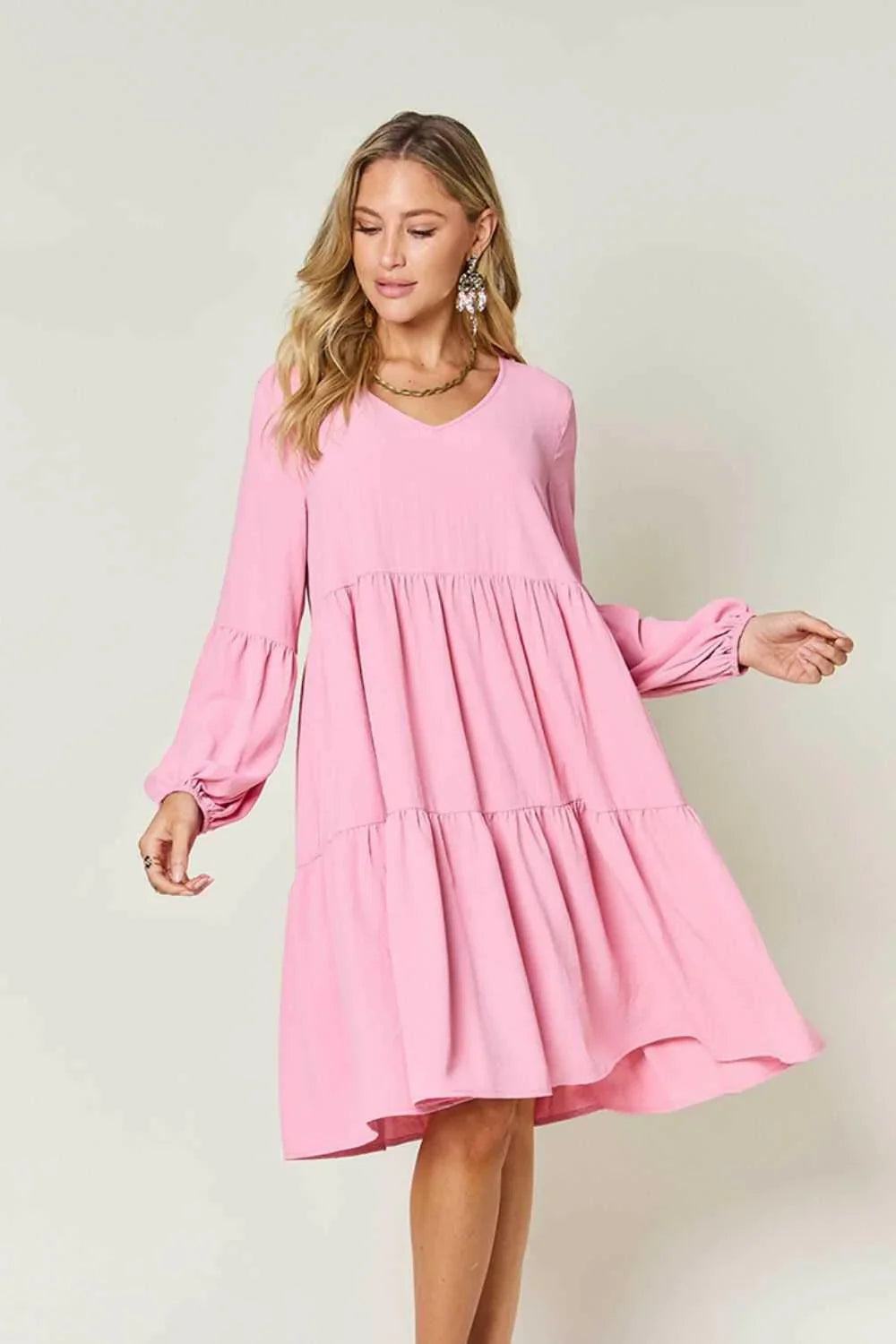 Effortless Elegance Tiered DressExclusivity statementDiscover the unmatched charm of the Effortless Elegance Tiered Dress, a chic mini dress designed exclusively for those who appreciate refined stMini DressesEffortless Elegance Tiered Dress