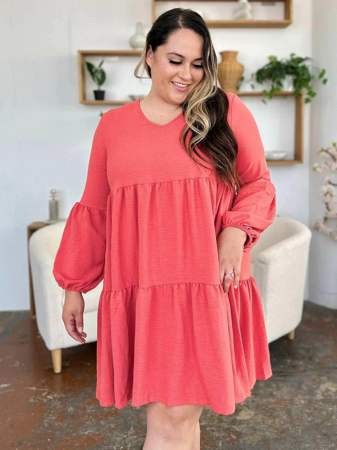 Effortless Elegance Tiered DressExclusivity statementDiscover the unmatched charm of the Effortless Elegance Tiered Dress, a chic mini dress designed exclusively for those who appreciate refined stMini DressesEffortless Elegance Tiered Dress