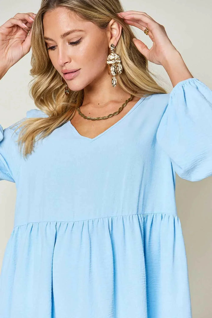 Effortless Elegance Tiered DressExclusivity statementDiscover the unmatched charm of the Effortless Elegance Tiered Dress, a chic mini dress designed exclusively for those who appreciate refined stMini DressesEffortless Elegance Tiered Dress
