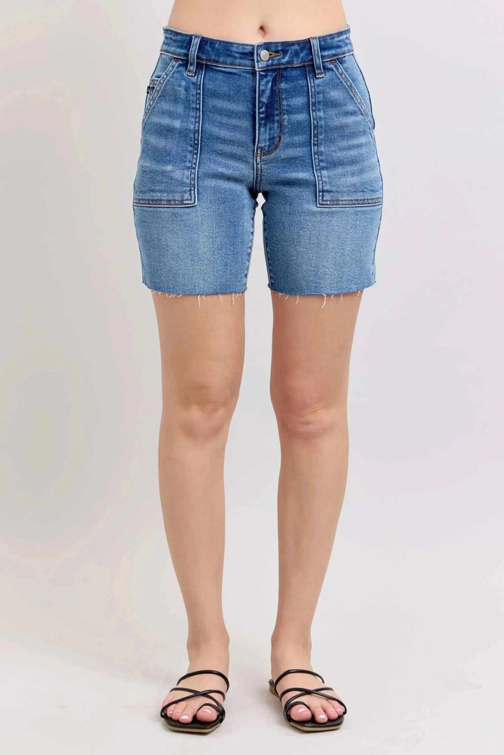 Judy Blue Mid-Rise Bermuda