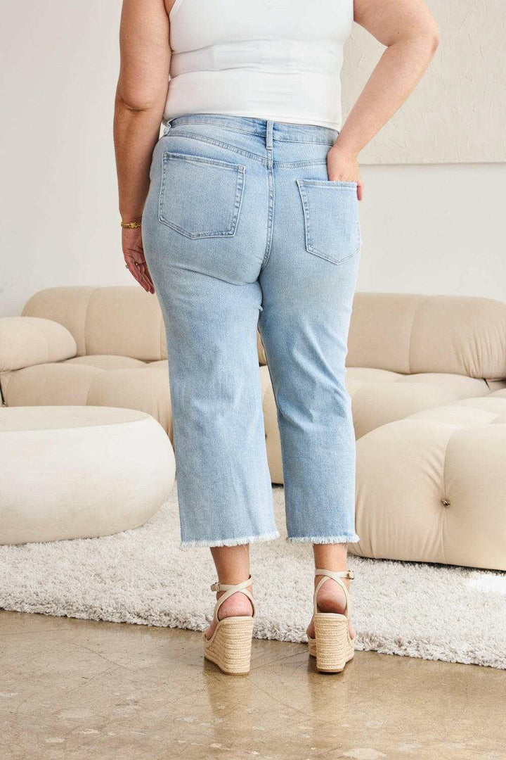 RFM Tummy Control High Waist Raw Hem Distressed JeansThe Tummy Control High Waist Raw Hem Distressed Jeans are a stylish and flattering choice for your denim collection. With tummy control technology, these jeans offerJean ShortsRFM Tummy Control