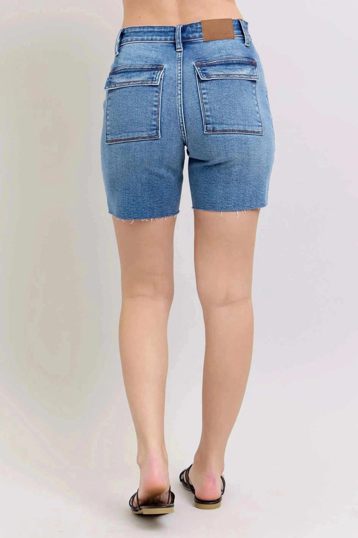 Judy Blue Mid-Rise Bermuda