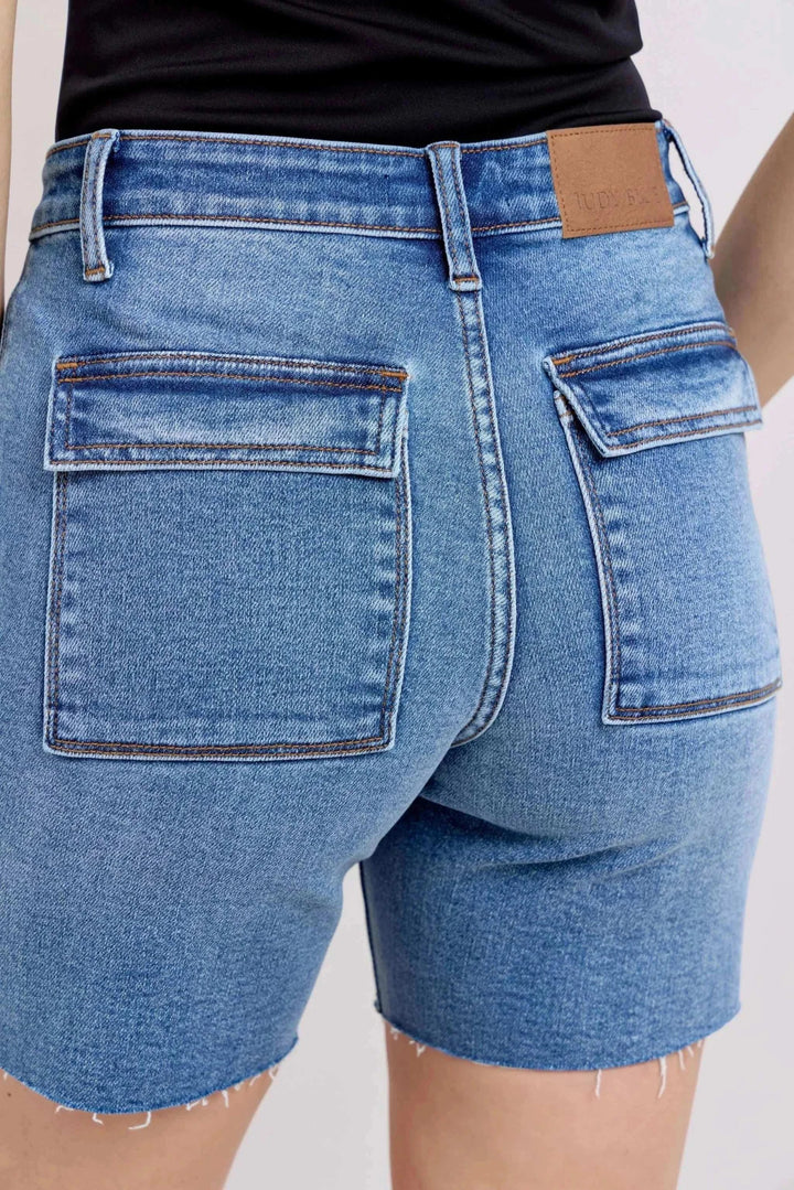 Judy Blue Mid-Rise Bermuda