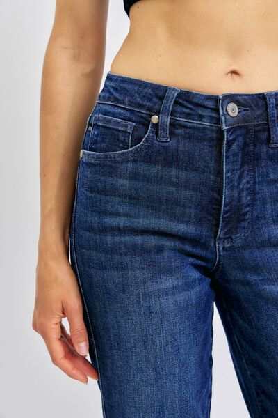 Judy Blue Tummy Control Straight JeansThese Tummy Control Straight Jeans are designed to provide a slimming and flattering fit around the waist. The tummy control feature helps smooth the midsection for Straight Leg JeansTummy Control Straight Jeans