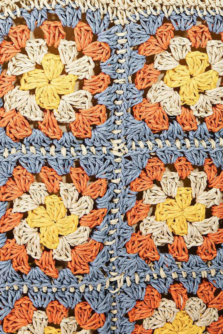 Granny Square Tote BagThe Granny Square Tote Bag is a delightful and stylish accessory that adds a touch of bohemian flair to any outfit. Its intricate braided detailing and floral embellTote BagsGranny Square Tote Bag