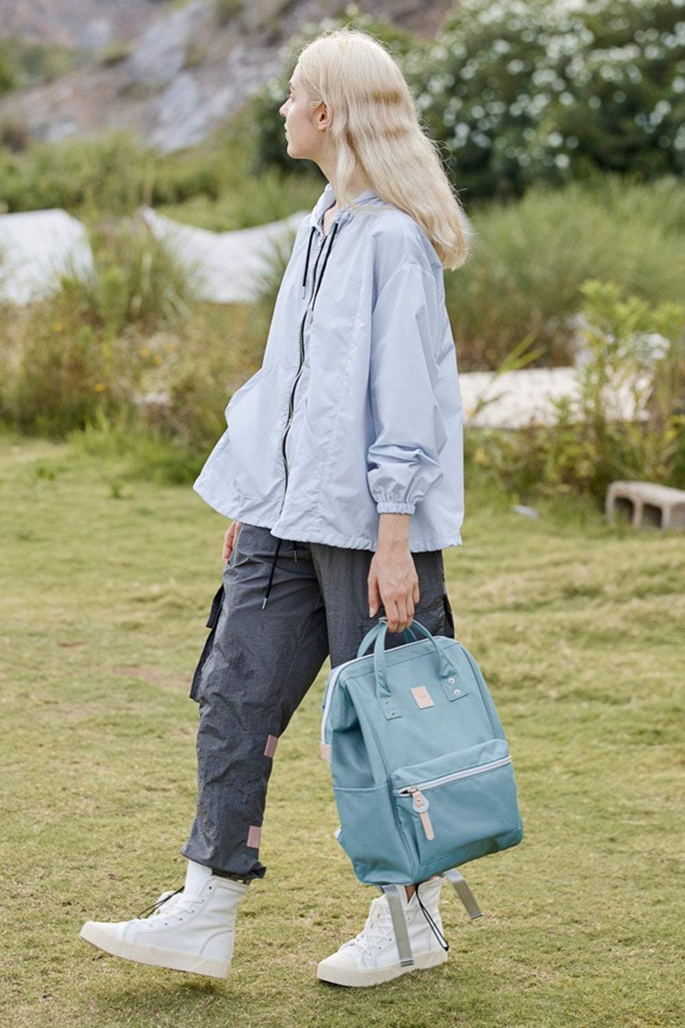 Himawari Water Resistant Canvas Backpack Bag with Side PocketsThis water-resistant canvas backpack bag is perfect for any adventure. With durable canvas material and convenient side pockets, it's the ideal choice for keeping yoBackpackWater Resistant Canvas Backpack