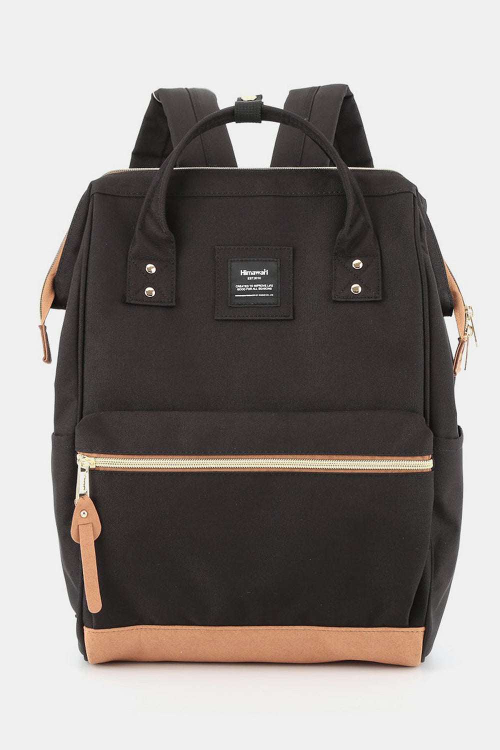 Himawari Contrast Waterproof Canvas Backpack Bag with Side PocketsThe Contrast Waterproof Canvas Backpack Bag with Side Pockets is a modern take on traditional outdoor gear. With its contemporary design and vibrant color accents, tBackpackHimawari Contrast Waterproof