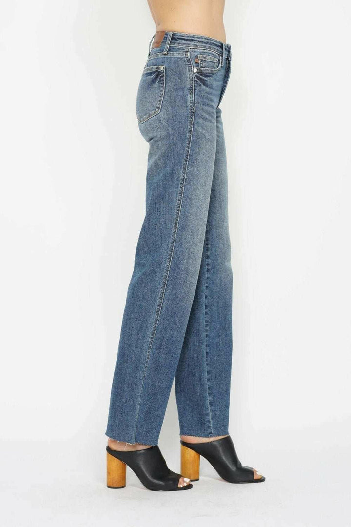 Judy Blue Tummy Control Straight Leg JeansThe Tummy Control Straight Leg Jeans are a must-have for anyone looking to slim and shape their midsection. Featuring innovative tummy control technology, these jeanStraight Leg JeansTummy Control Straight Jeans